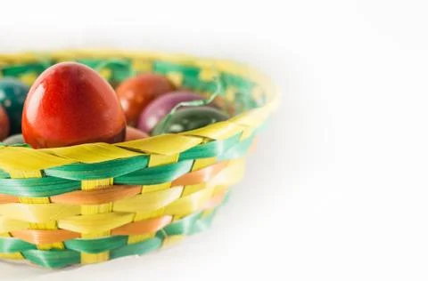 Easter eggs isolated Stock Photos