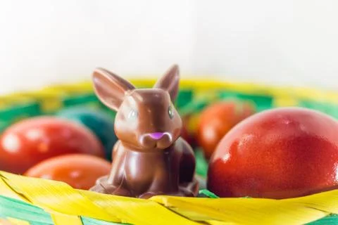 Easter eggs isolated Stock Photos