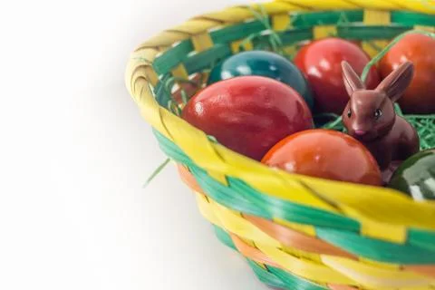Easter eggs isolated Stock Photos