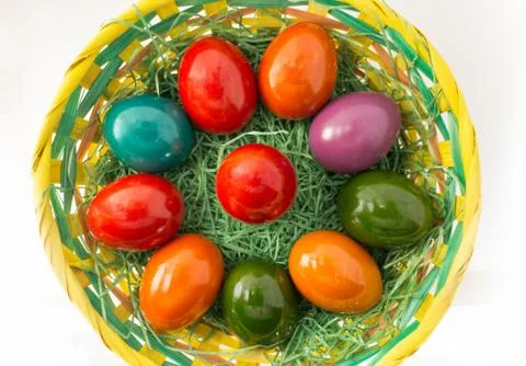 Easter eggs isolated Stock Photos