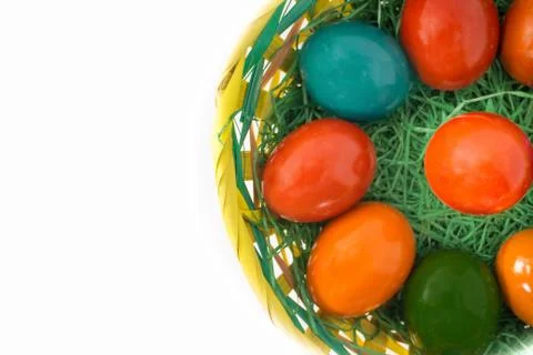 Easter eggs isolated Stock Photos