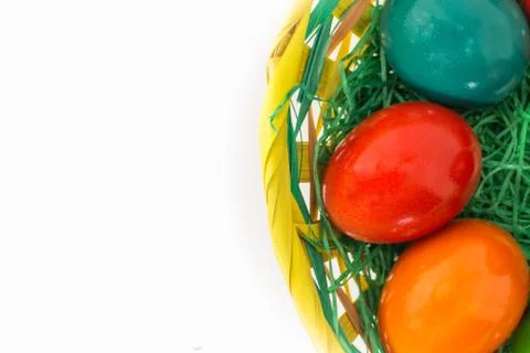 Easter eggs isolated Stock Photos
