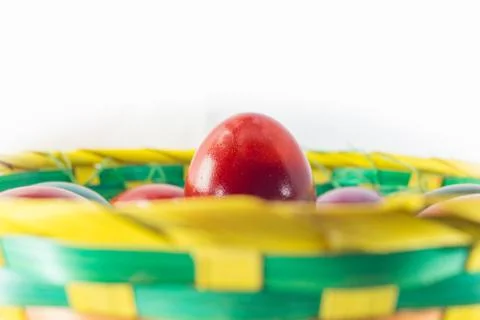 Easter eggs isolated Stock Photos