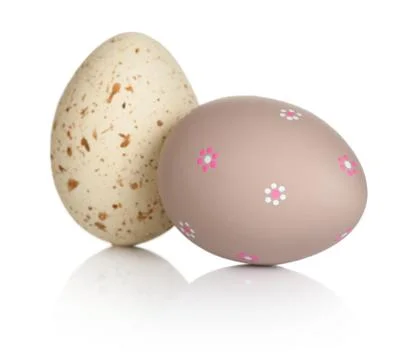 Easter Eggs Isolated on White Background 库存照片