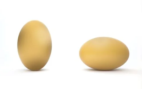 Easter eggs isolated on white background, 3d render Foto stock