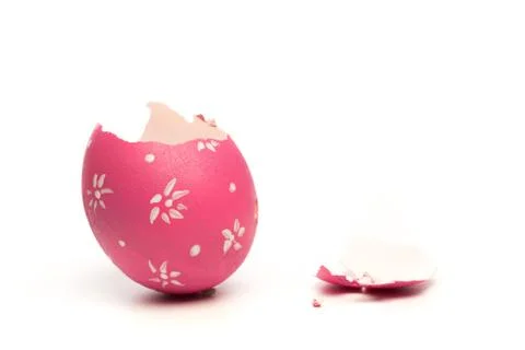 Easter eggs isolated on white background Stock Photos