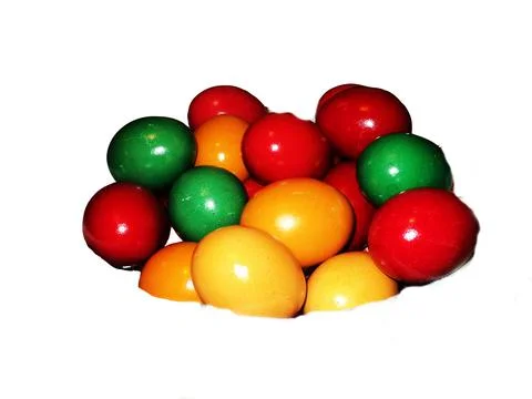 Easter eggs isolated on white background Fotos Stock