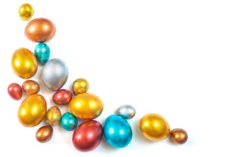 Easter eggs isolated on white Stock-Fotos