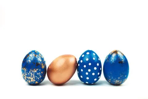 Easter eggs isolated on white Stock Photos