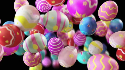 Easter eggs jumping in slow motion 4K 스톡 동영상 149288137