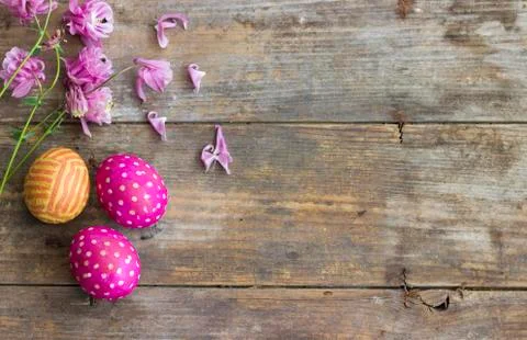 Easter eggs made decoupage methods Stock Photos