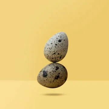 Easter eggs minimal concept. egg background concept Stock Photos
