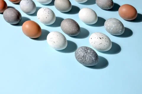 Easter eggs minimal concept Stock Photos