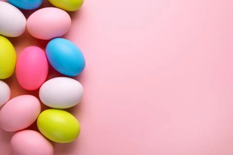 Easter eggs mockup Stock Photos