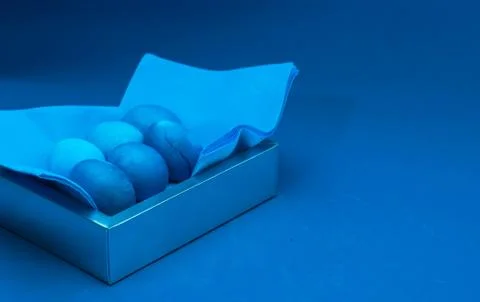 Easter eggs in . monochromatic composition Stock Photos