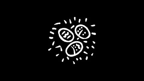 Easter Eggs Nest Icon Video stock 346822443