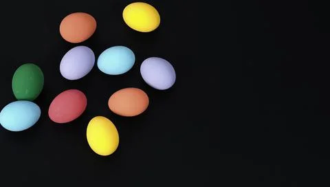 Easter eggs or color egg. Multi-colorful of easter eggs Stock Photos