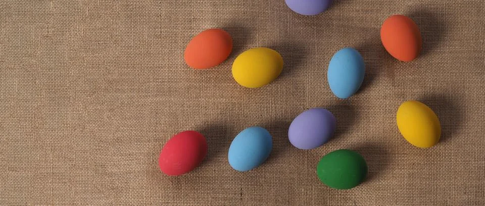 Easter eggs or color egg. Multi-colorful of easter eggs Stock Photos