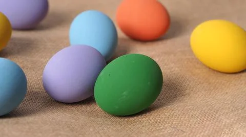 Easter eggs or color egg. Multi-colorful of easter eggs Stock Photos