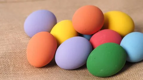 Easter eggs or color egg. Multi-colorful of easter eggs Stock Photos