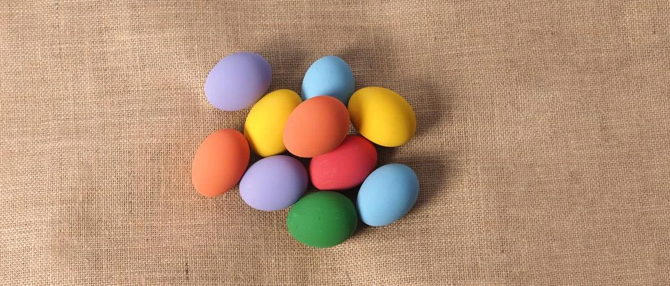 Easter eggs or color egg. Multi-colorful of easter eggs Stock Photos