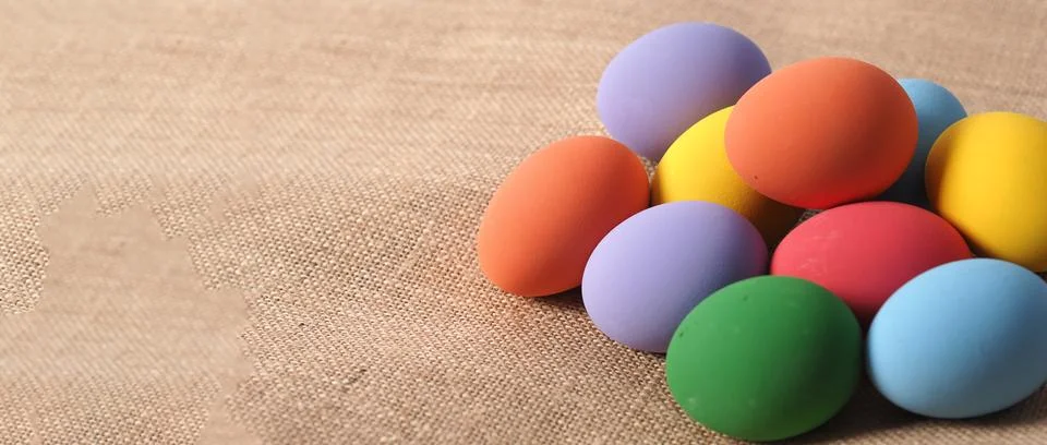 Easter eggs or color egg. Multi-colorful of easter eggs Stock Photos