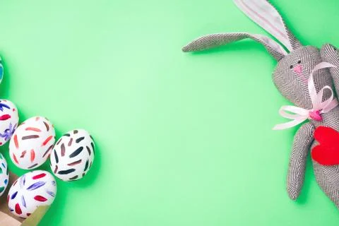 Easter eggs in a packet Stock Photos