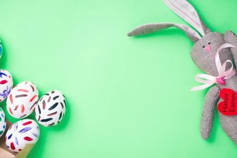 Easter eggs in a packet Stock Photos