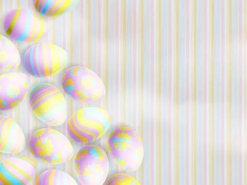 Easter eggs painted. EPS 10 Stock Illustration