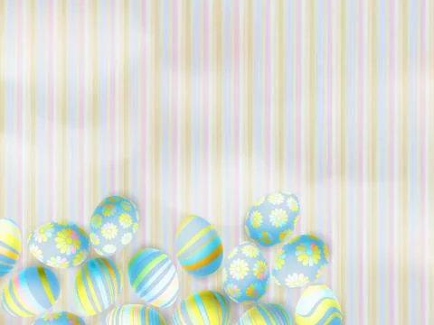 Easter eggs on paper background. EPS 10 Illustrazione stock