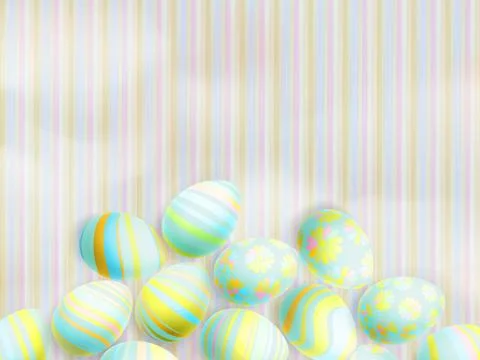 Easter eggs on paper background. EPS 10 Stock Illustration