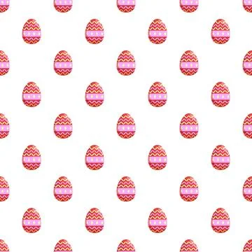 Easter eggs pattern celebrating spring holiday decoration Stock-Illustration
