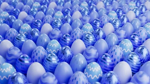 Easter eggs pattern  Stock Footage 331146116