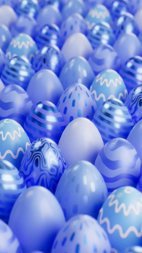 Easter eggs pattern  Stock Footage 331146336
