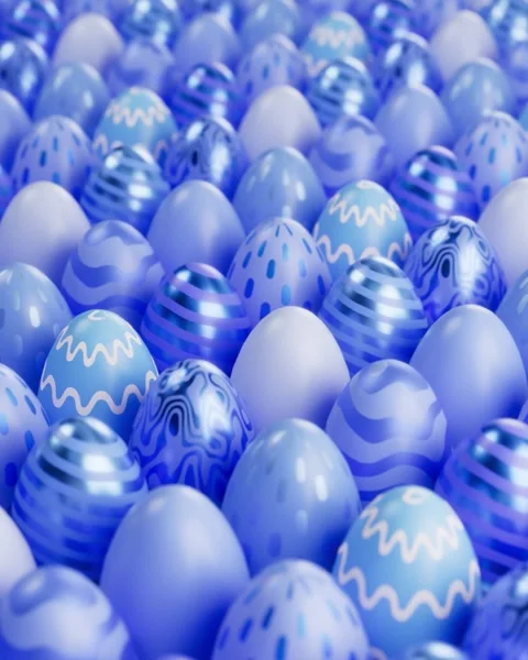 Easter eggs pattern  Stock Footage 331146338