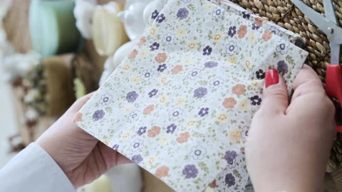 Easter eggs with a pattern in hands, female hands decorate eggs for Easter Video stock 238021165