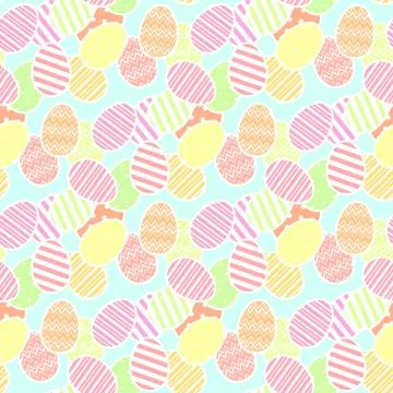 Easter eggs pattern Illustrazione stock