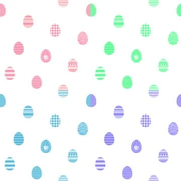 Easter eggs pattern Illustrazione stock