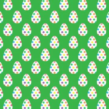 Easter eggs pattern Illustrazione stock
