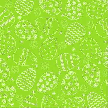 Easter eggs pattern 스톡 일러스트