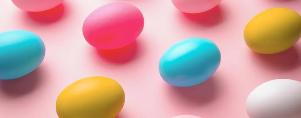 Easter eggs pattern 写真素材