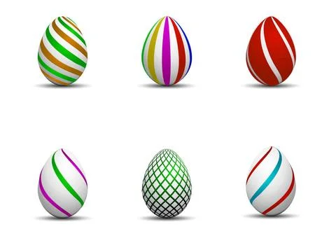 Easter eggs with patterns differerent easter eggs with patterns Copyright:... Stock Photos