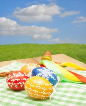 Easter eggs Stock Photos