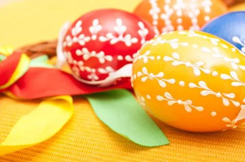 Easter eggs Stock Photos