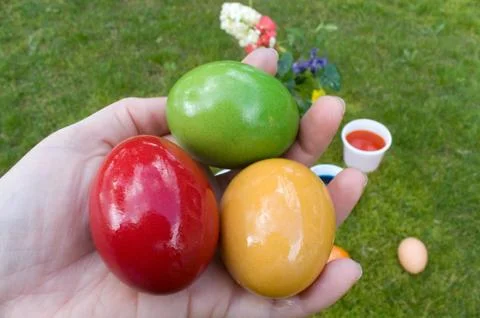 Easter eggs Stock Photos