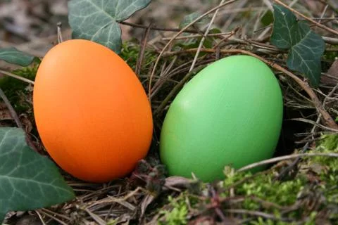 Easter eggs Stock Photos