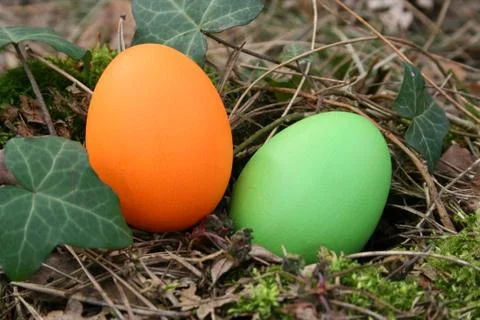 Easter eggs Stock Photos