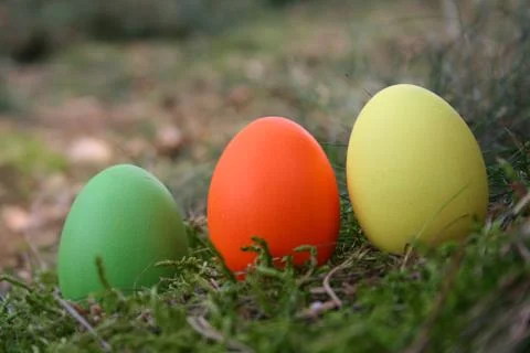 Easter eggs Stock Photos