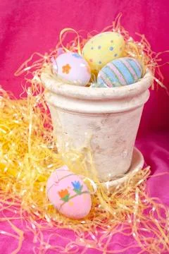Easter eggs Stock Photos
