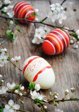 Easter eggs 스톡 사진